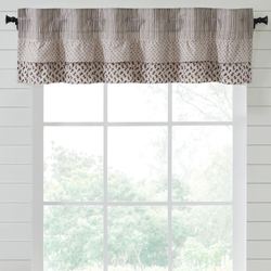 Florette Ruffled Valance Brown