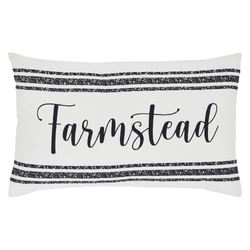 Sawyer Mill Black Tailored Farmstead Rectangle Pillow