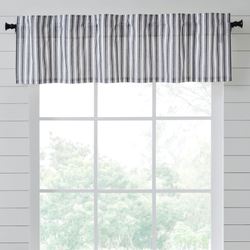 Sawyer Mill Black Striped Valance