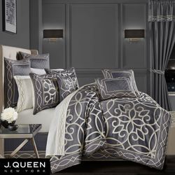 Deco II Comforter Set Charcoal
