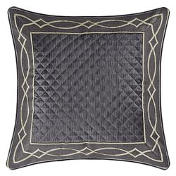 Deco II Quilted European Sham Charcoal