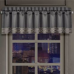 Deco II Tailored Valance Charcoal 88 x 21