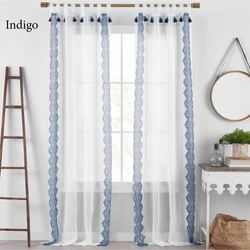 Oberon Sheer Tab Top Curtain Panel