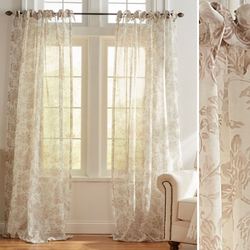 Eastport Sheer Tie Top Curtain Panel