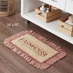 Sawyer Mill Bath Mat Claret 48 x 27