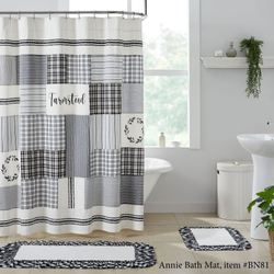 Sawyer Mill Shower Curtain Black 72 x 72