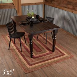 Cider Mill Rectangle Rug Burgundy