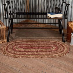 Cider Mill Oval Rug Burgundy