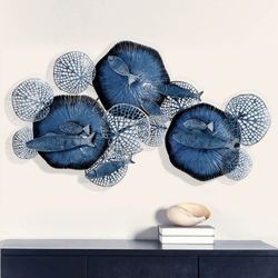 Dark Sea Fish Wall Sculpture