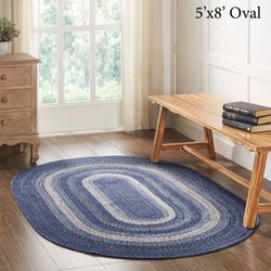 Great Falls Rectangle Rug Blue