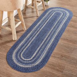 Great Falls Oval Rug Runner Blue 110 x 6 Oval
