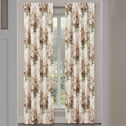 Estelle II Tailored Curtain Pair Peach 82 x 84