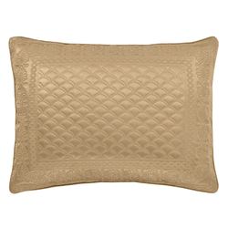 Lyndon Quilted Embroidered Sham Gold