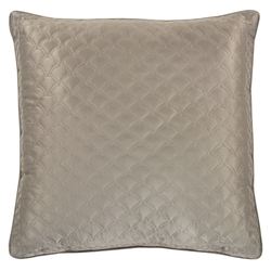 Lyndon Fan Quilted Pillow Light Taupe 20 Square