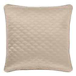 Lyndon Fan Quilted Pillow Natural 20 Square