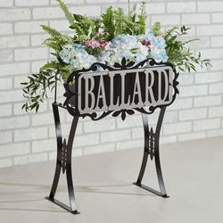 Floret Planter Stand Silver/Black