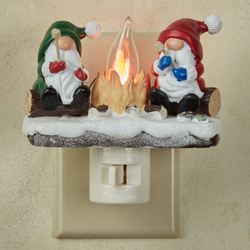 Gnome Campfire Nightlight Red/Green