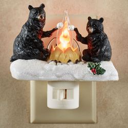 Black Bear Campfire Nightlight