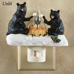 Black Bear Campfire Nightlight