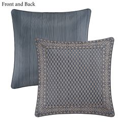 Leah Reversible European Sham Blue