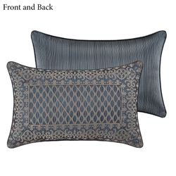 Leah Reversible Rectangle Pillow Blue