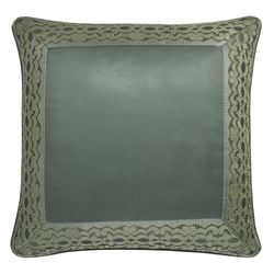 Santino Piped European Sham Dark Green