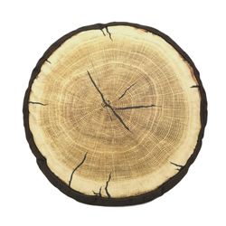 Painted Bear Tree Ring Pillow Multi Warm Round