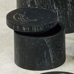 Yosemite Covered Jar Black