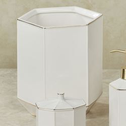 St Honore Wastebasket Off White