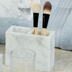 Marmol Brush Holder Gray