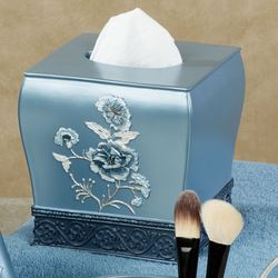 Dublin Rose Tissue Cover Blue