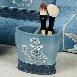 Dublin Rose Brush Holder Blue
