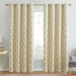 Sullivan Room Darkening Wide Grommet Curtain Pair 104 x 84