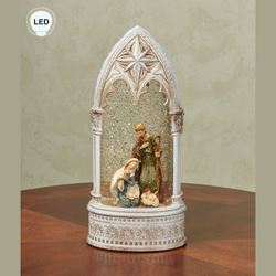 Holy Night LED Water Church Table Accent Antique White
