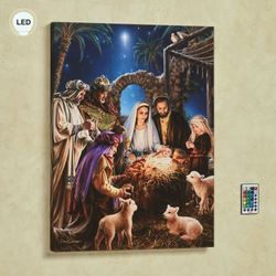 The Nativity LED Lighted Print Multi Warm