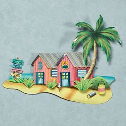 Pink Beach Bungalow 2 Wall Art