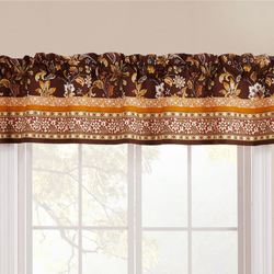 Audrey II Tailored Valance Chocolate 84 x 16