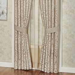 Davenport Wide Tailored Curtain Pair Sand