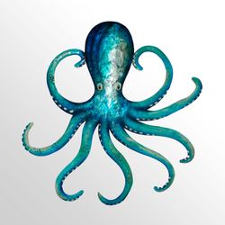 Octopus Wall Art Blue
