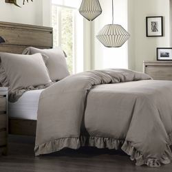 Lily Mini Comforter Set Light Taupe
