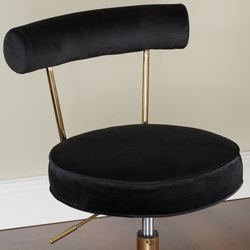 Hannah Vanity Chair Black