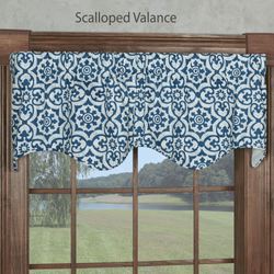 Torrence Wide Curtain Pair Navy
