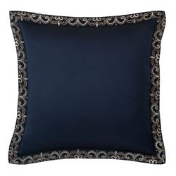 Caruso Flanged European Sham Midnight Blue