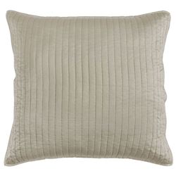 Satin Channel Quilted European Sham Light Taupe