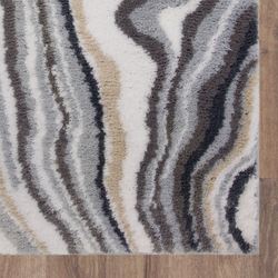 Serpentine Bath Rug Runner Gray 2 x 5