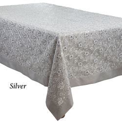 Floral Elegance Oblong Tablecloth