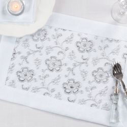 Floral Elegance Placemats Set of Four