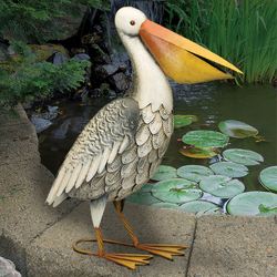 Grand Pelican Sculpture Gray