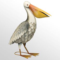 Grand Pelican Sculpture Gray
