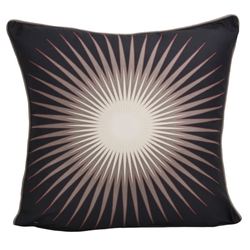 Tribal Dream Starburst Pillow Black 18 Square